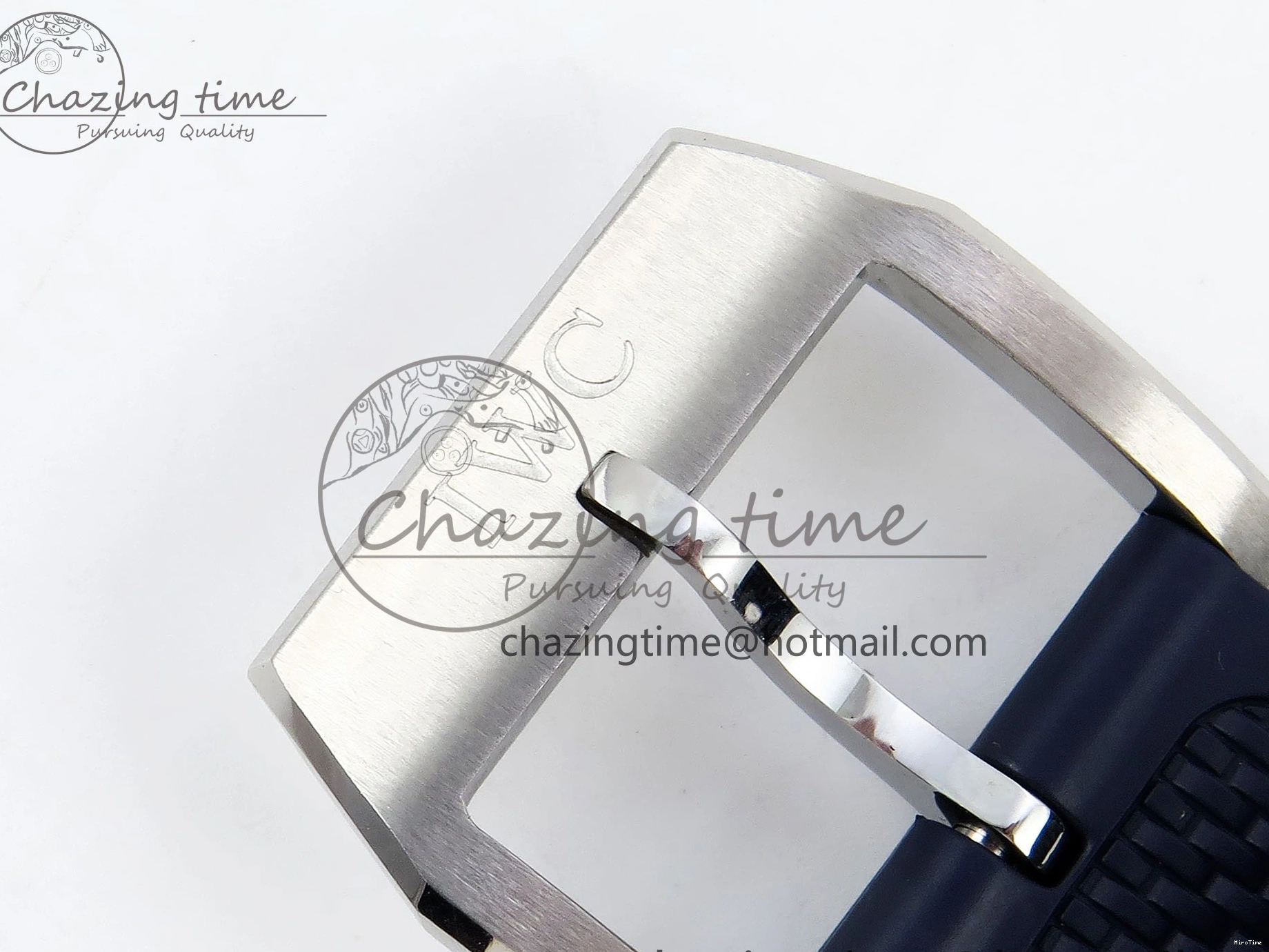 MIROTIME 0422 Casual Portuguese Chrono IW3716 Z+F 1:1 Best Edition White Dial on Blue Rubber Strap A 7016